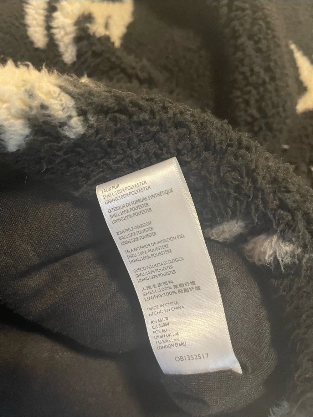Urban Outfitters Jacket Sherpa Plush Fleece Olivia Large Oversized Fit - Picture 9 of 17